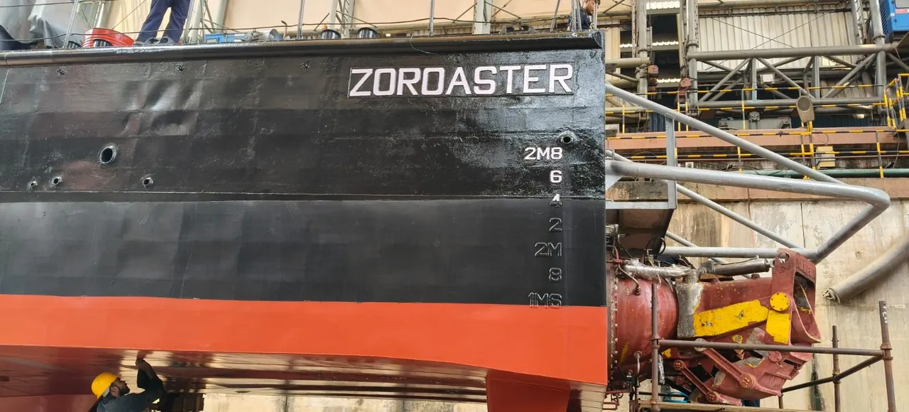 SCGS Zoroaster vessel identity during the refit.