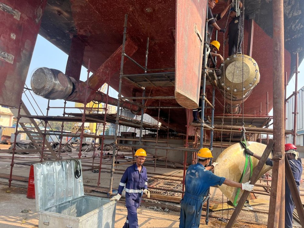 ICGS Shaunak — propulsion work