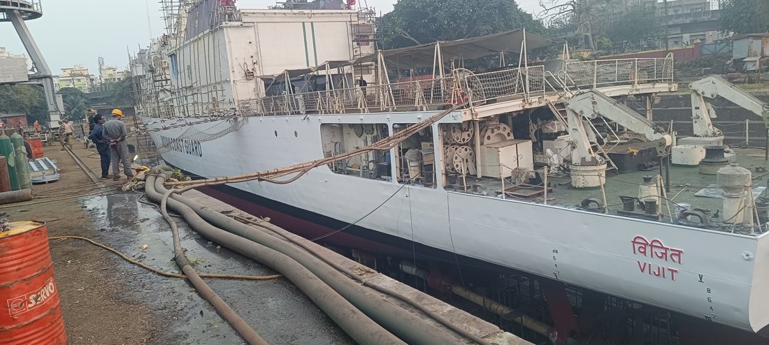 ICGS Vijit in dry dock